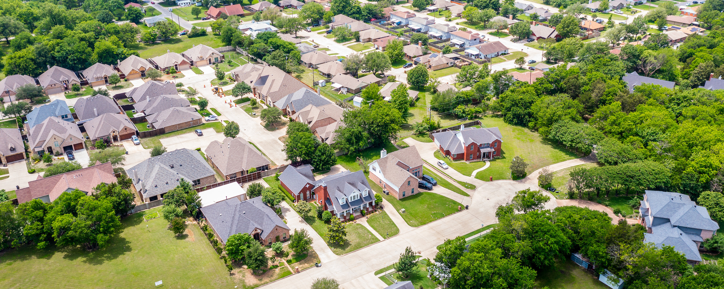 Aerial view of neighrboodhood